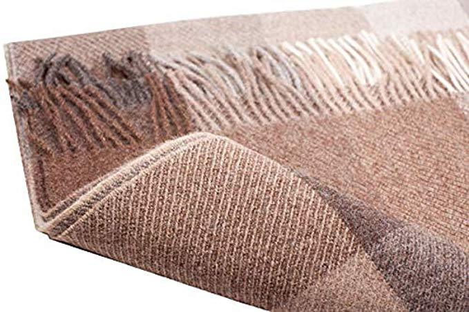 Great Natural Alpaca 100%  alpaca throw, beige-grey