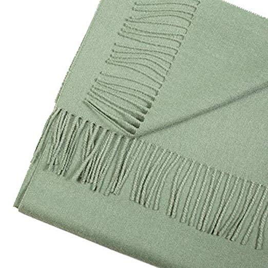 Great Natural Alpaca 100% Baby Alpaca scarf green colour