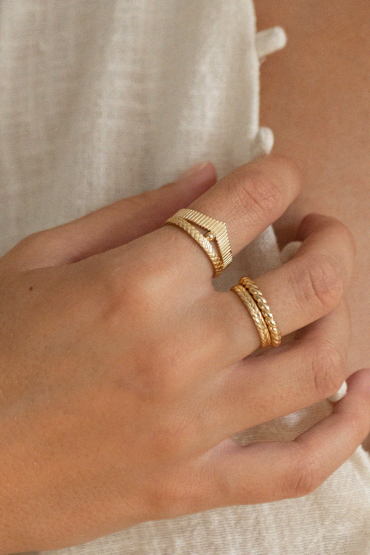 Princess ring Gold plated Made in France