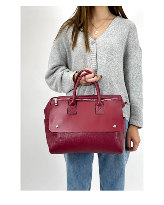 Bolso de mano Desireless Burgundy