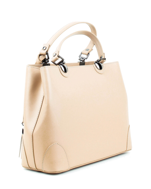 Bolso de mano Fiori Beige